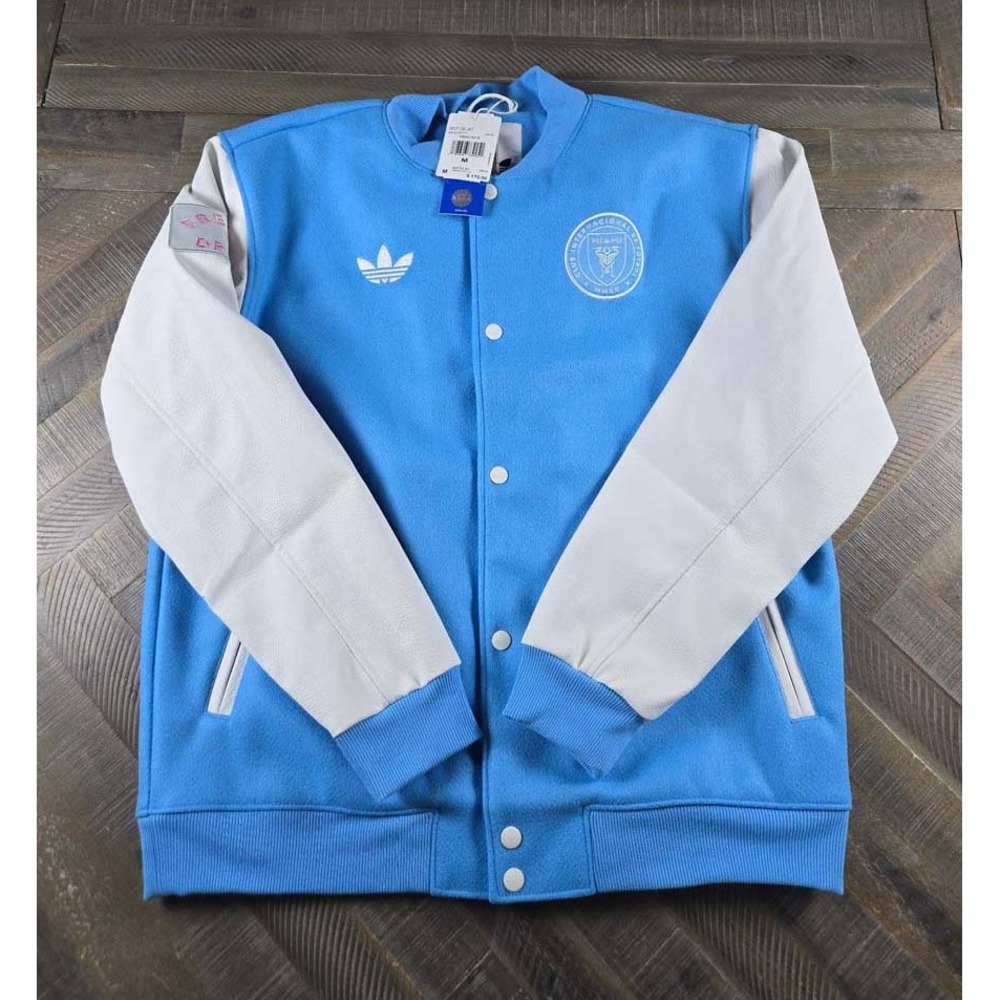 Adidas Inter Miami CF Varsity Jacket Mens Medium JM5160 MLS Soccer NEW